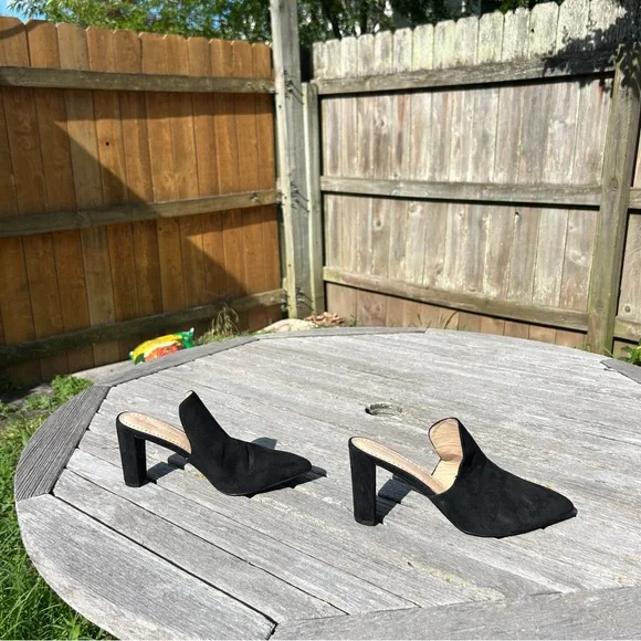 ADRIENNE VITTADINI Nella Faux Leather Block Heel Mules size 11 - Picture 2 of 11